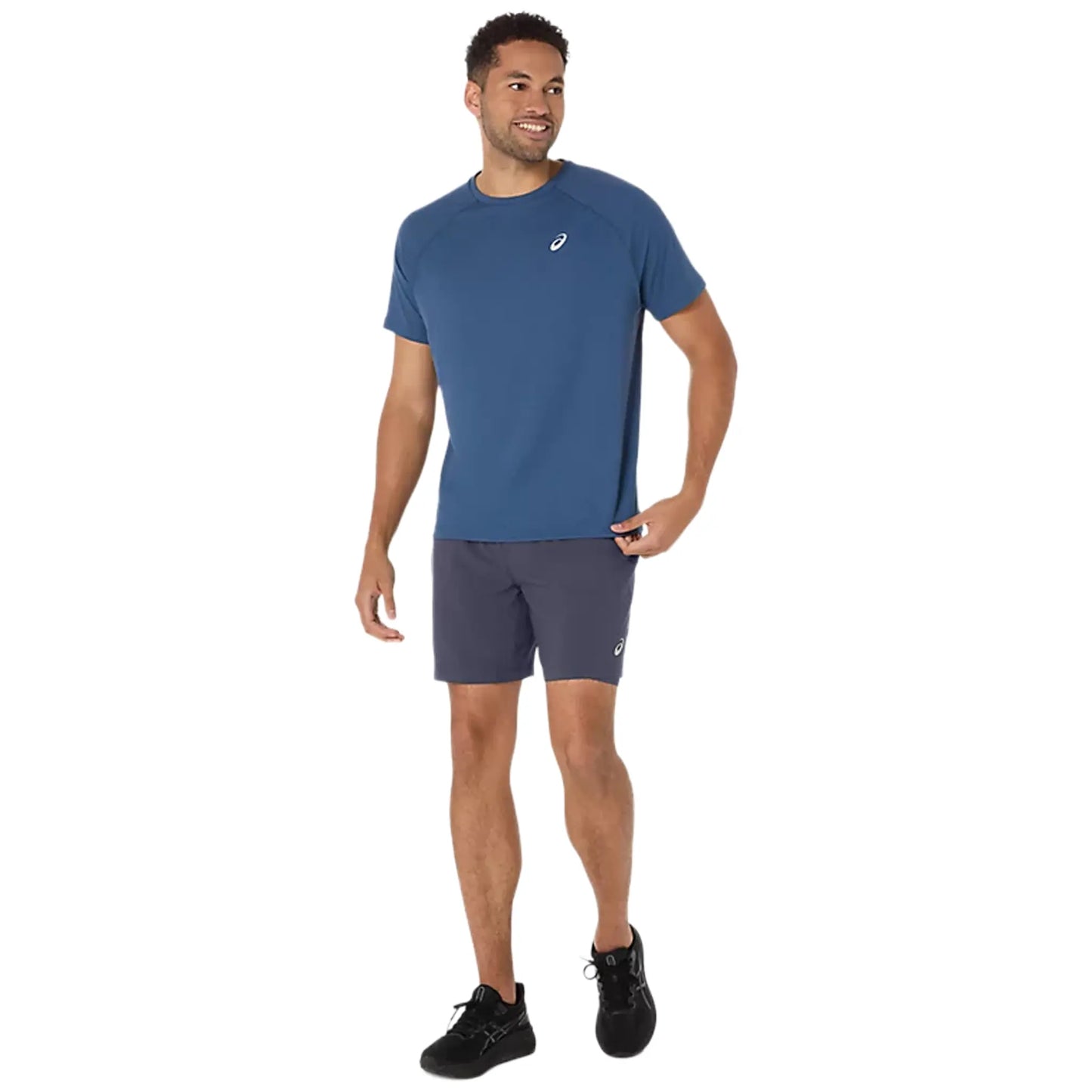 ASICS Sport 2 In 1 Indigo Fog Running Shorts