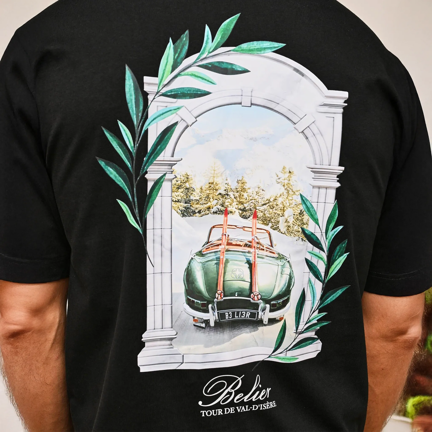 Belier Val d'Isère Arch Black T Shirt