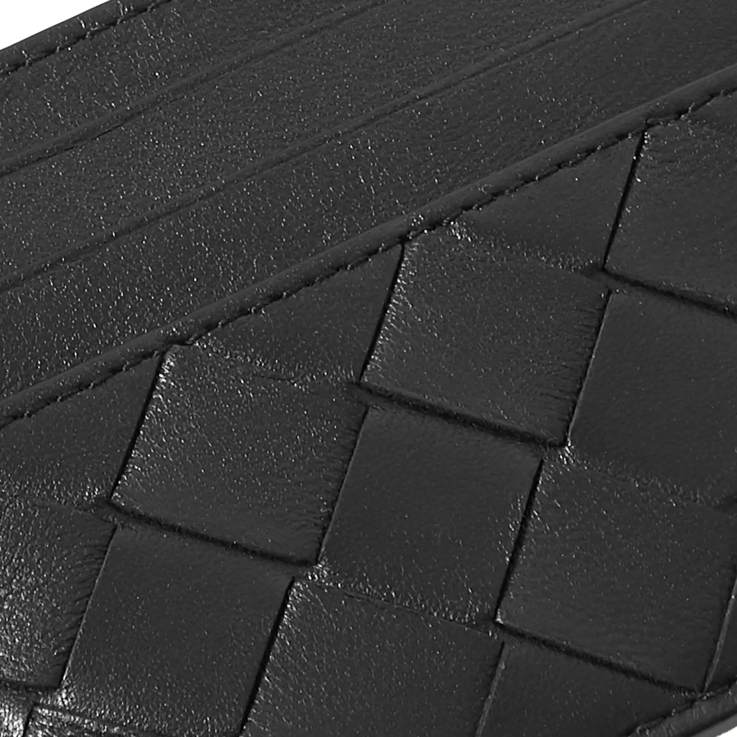 Bottega Veneta Intrecciato Black Card Case