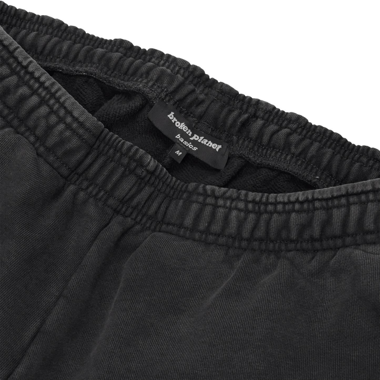 Broken Planet Basics Wide Leg Washed Midnight Black Sweatpants