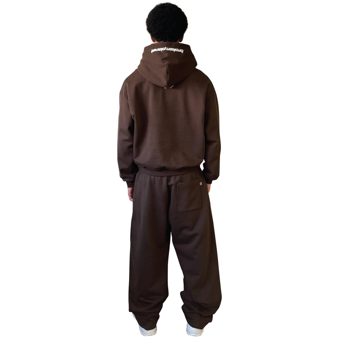 Broken Planet It Starts With Luv Mocha Brown Hoodie