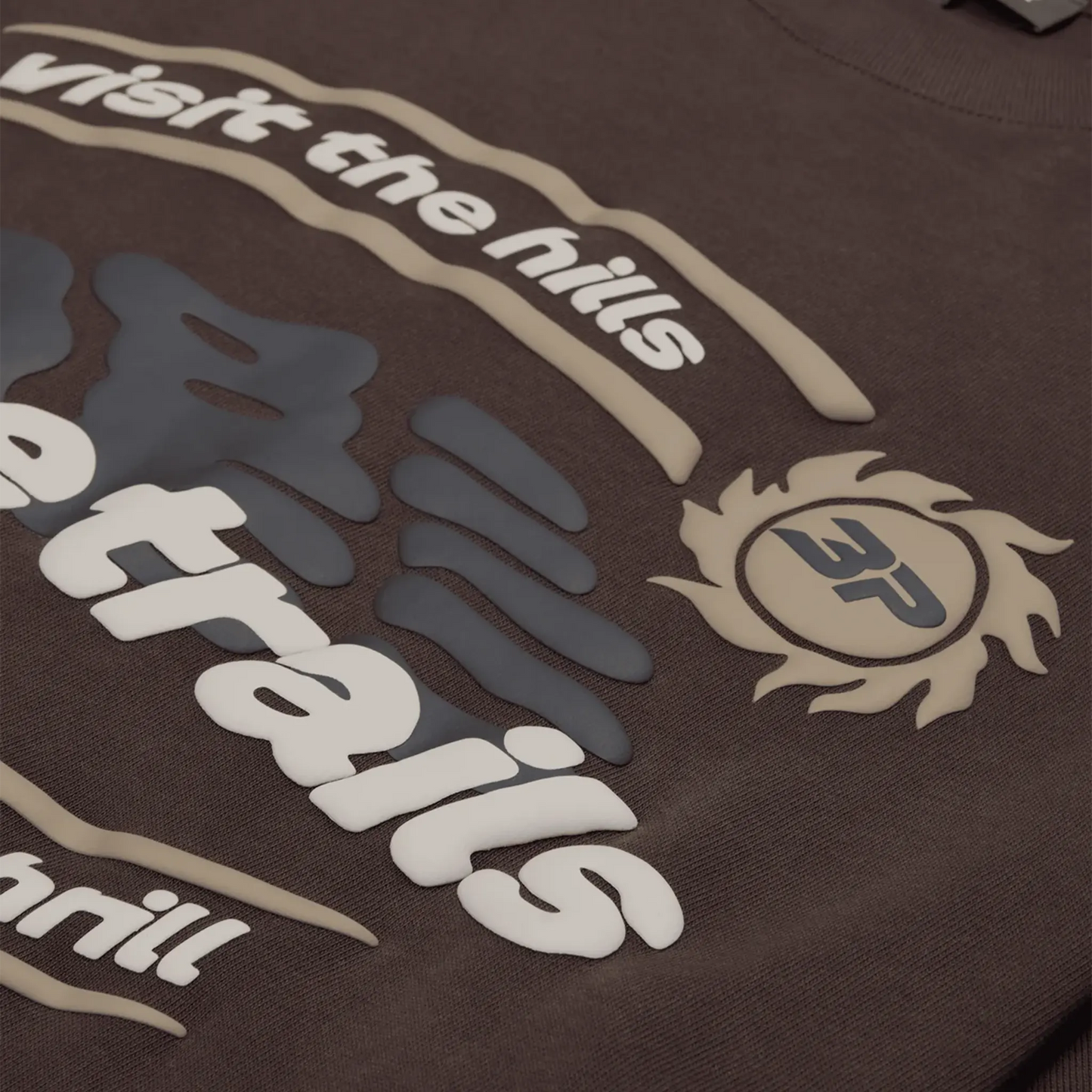 Broken Planet Space Trails Mocha Brown T Shirt