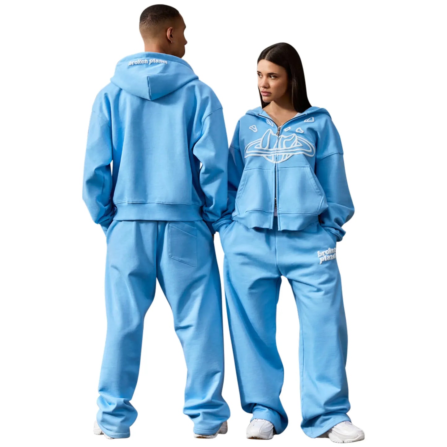 Broken Planet Straight Leg Light Blue Sweatpants