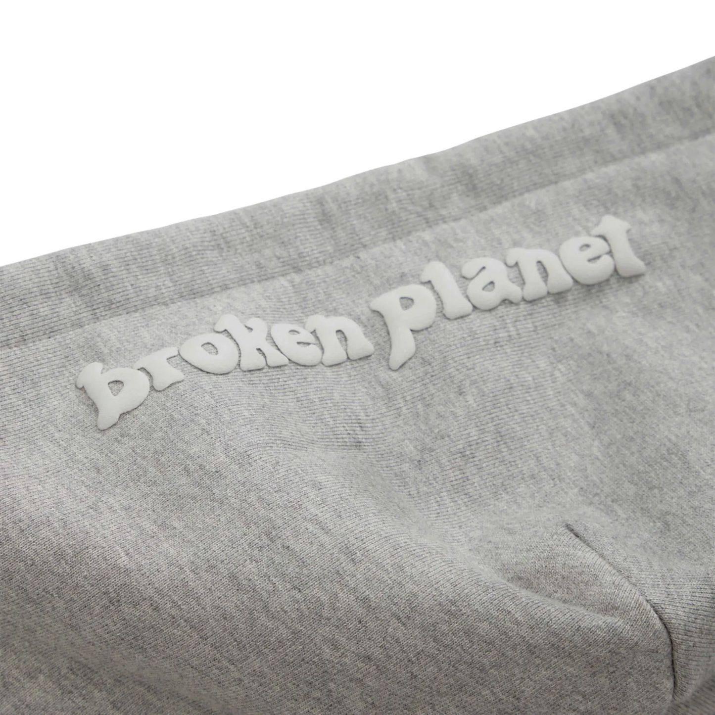 Broken Planet Outer Space Zip-Up Heather Grey Hoodie