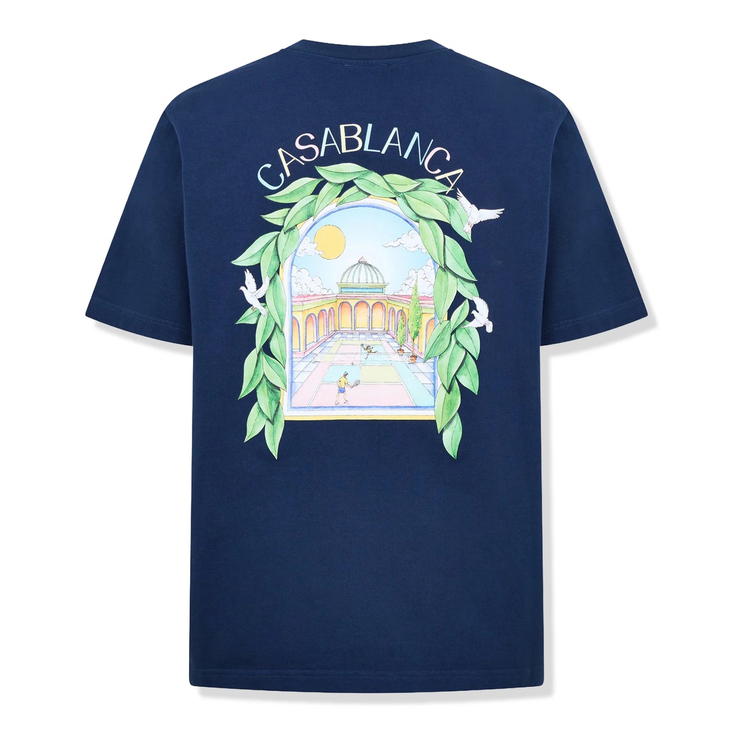 Casablanca L'Arche Tennis Club Graphic Navy T Shirt