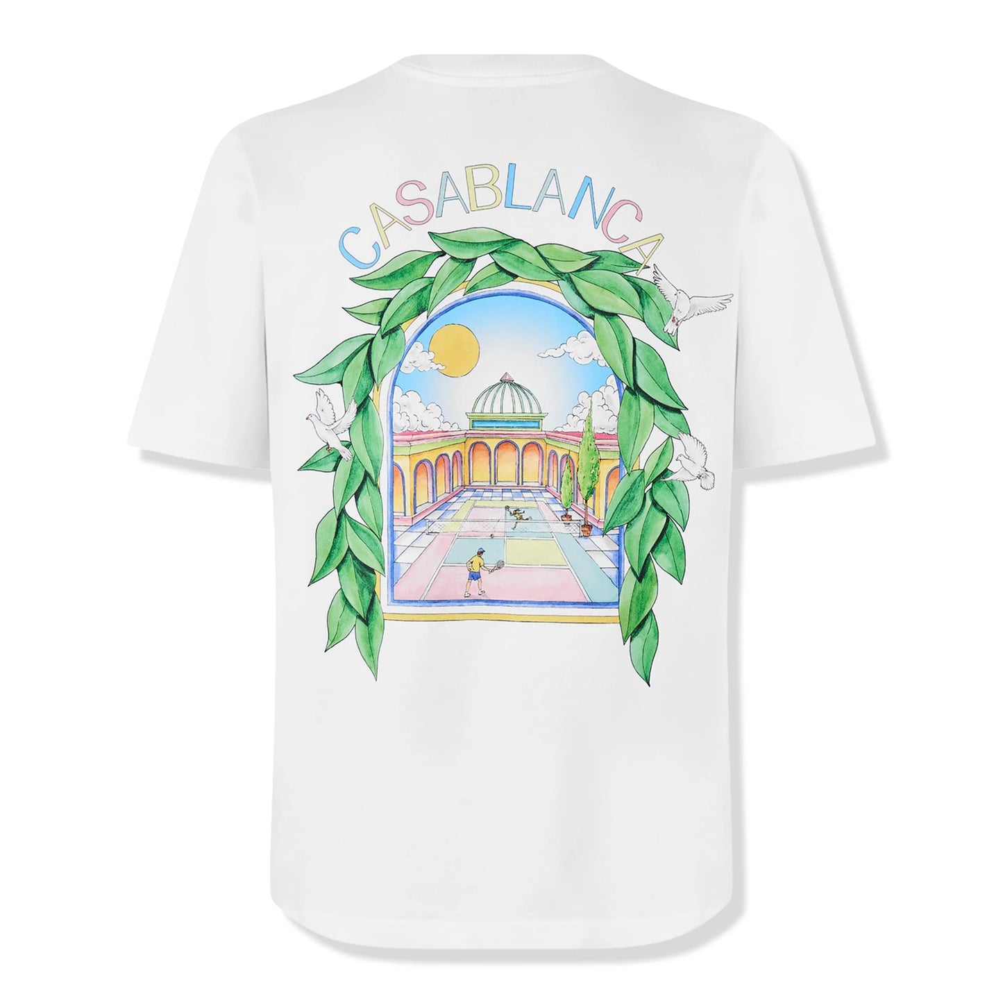 Casablanca L'Arche Tennis Club Graphic White T Shirt
