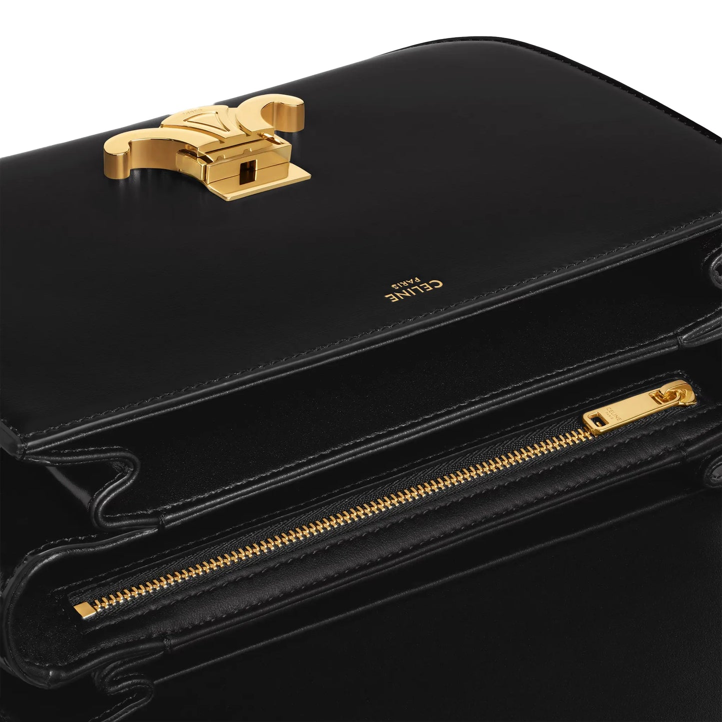 Celine Classique Triomphe Black Bag