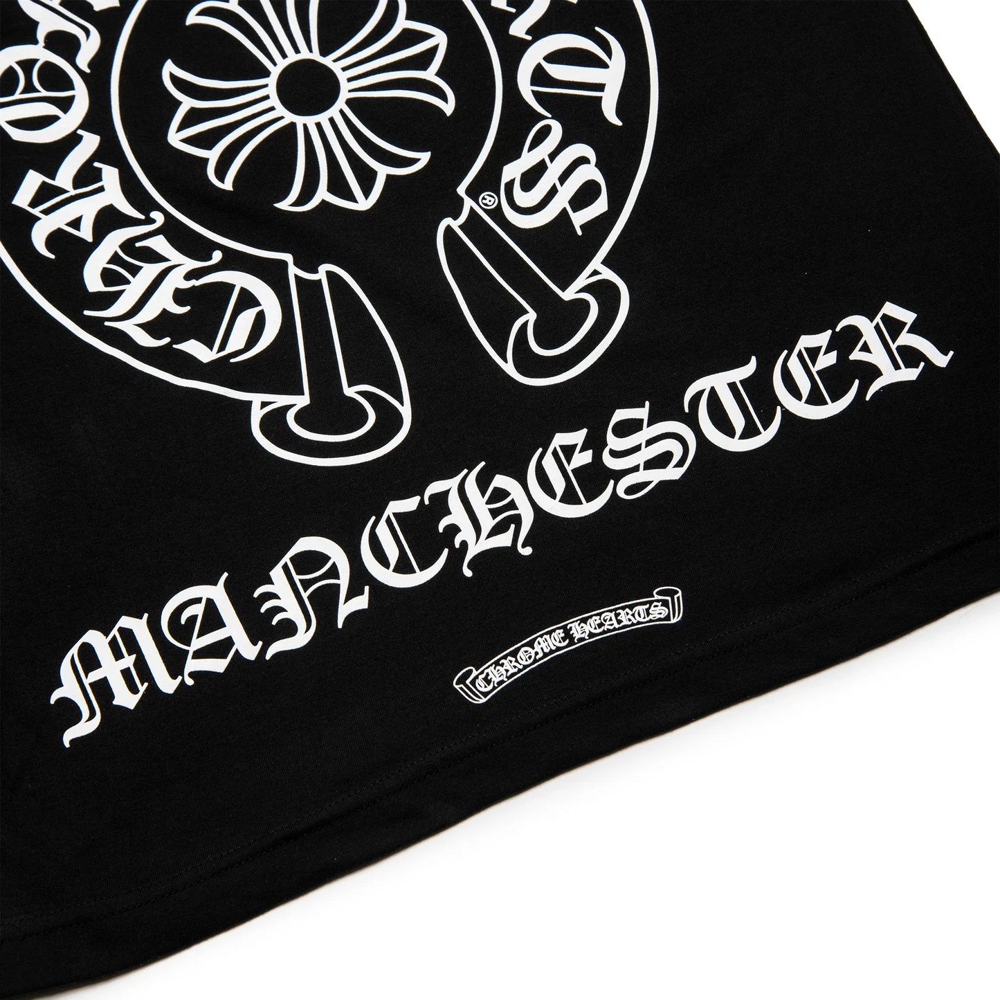 Chrome Hearts Manchester Exclusive Horse Shoe Pocket Logo Black T Shirt