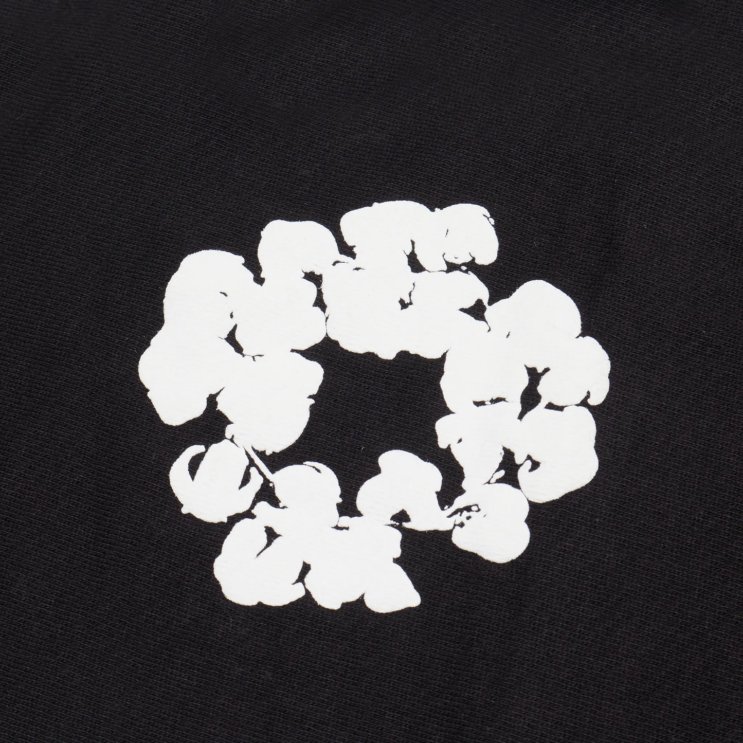 Denim Tears The Cotton Wreath Baggy Black Sweatpants