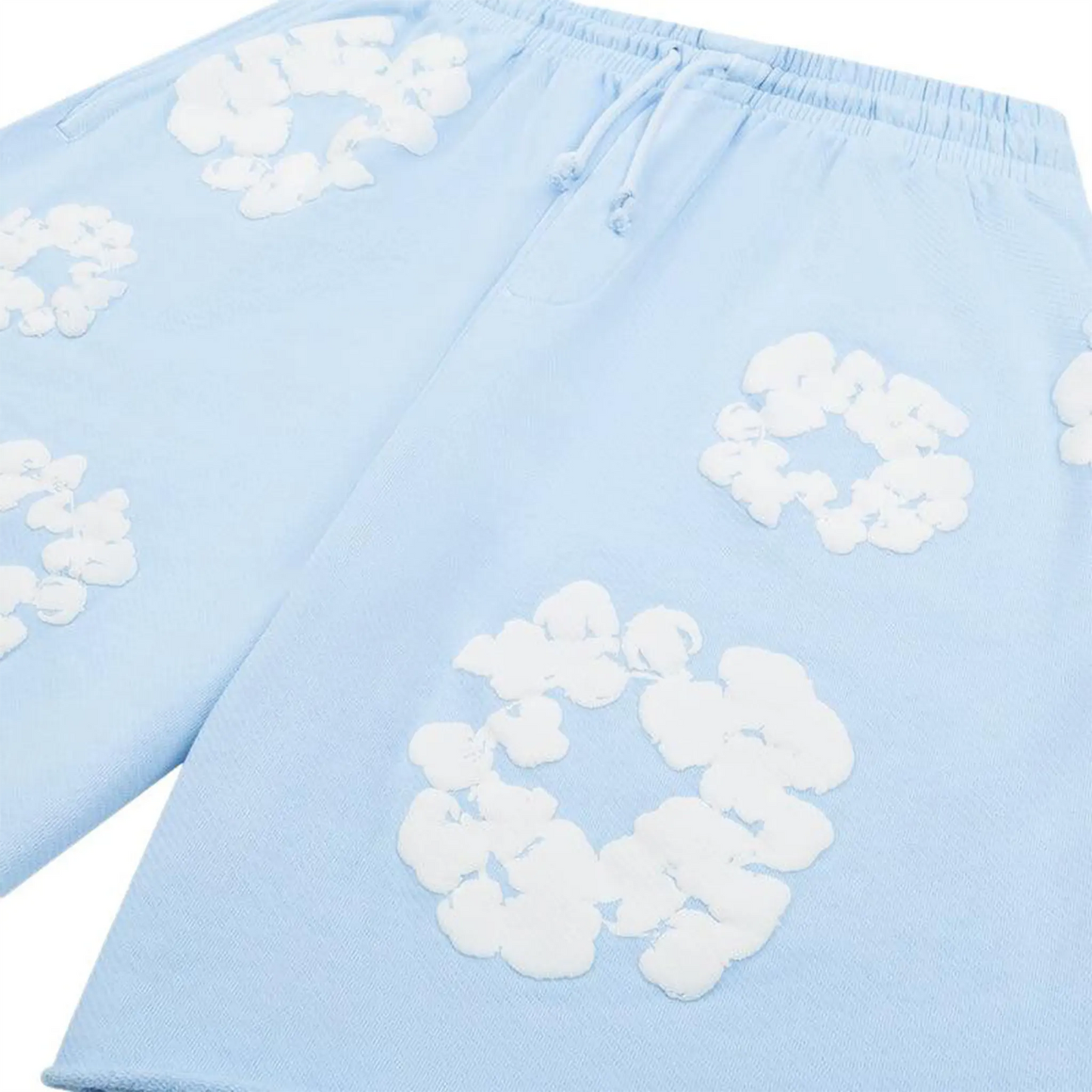 Denim Tears The Cotton Wreath Powder Blue Shorts