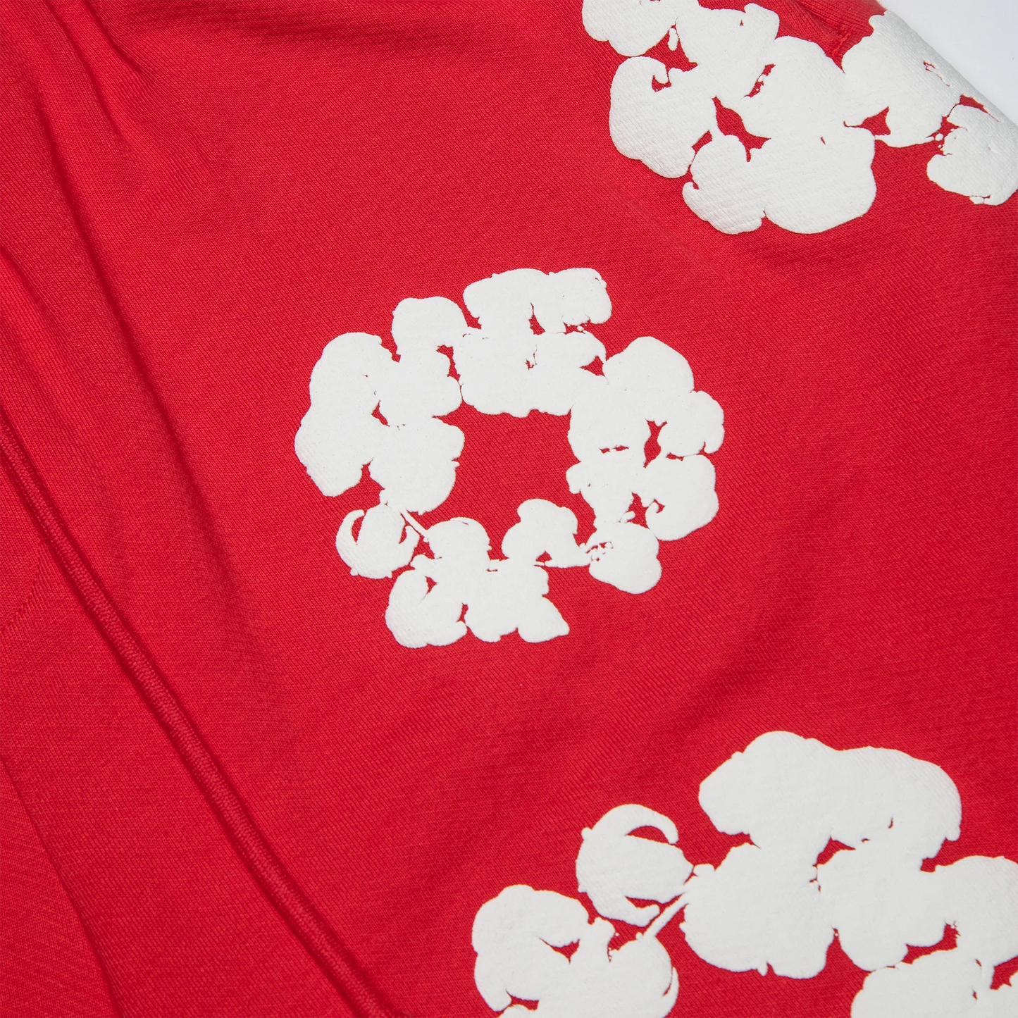 Denim Tears The Cotton Wreath Red Shorts