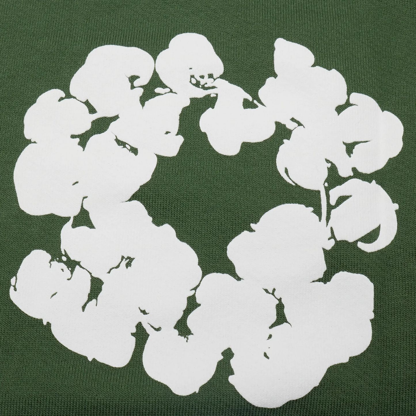 Denim Tears The Cotton Wreath Zip-Up Green Hoodie