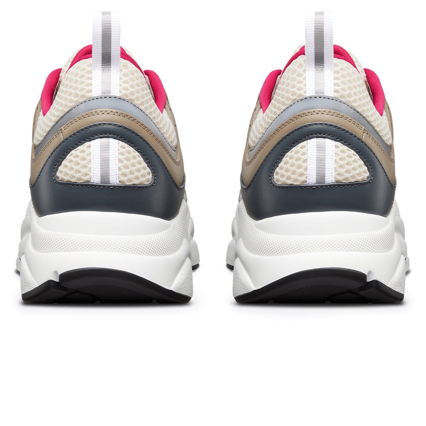 Dior B22 Beige Deep Grey Brown Calfskin Trainer