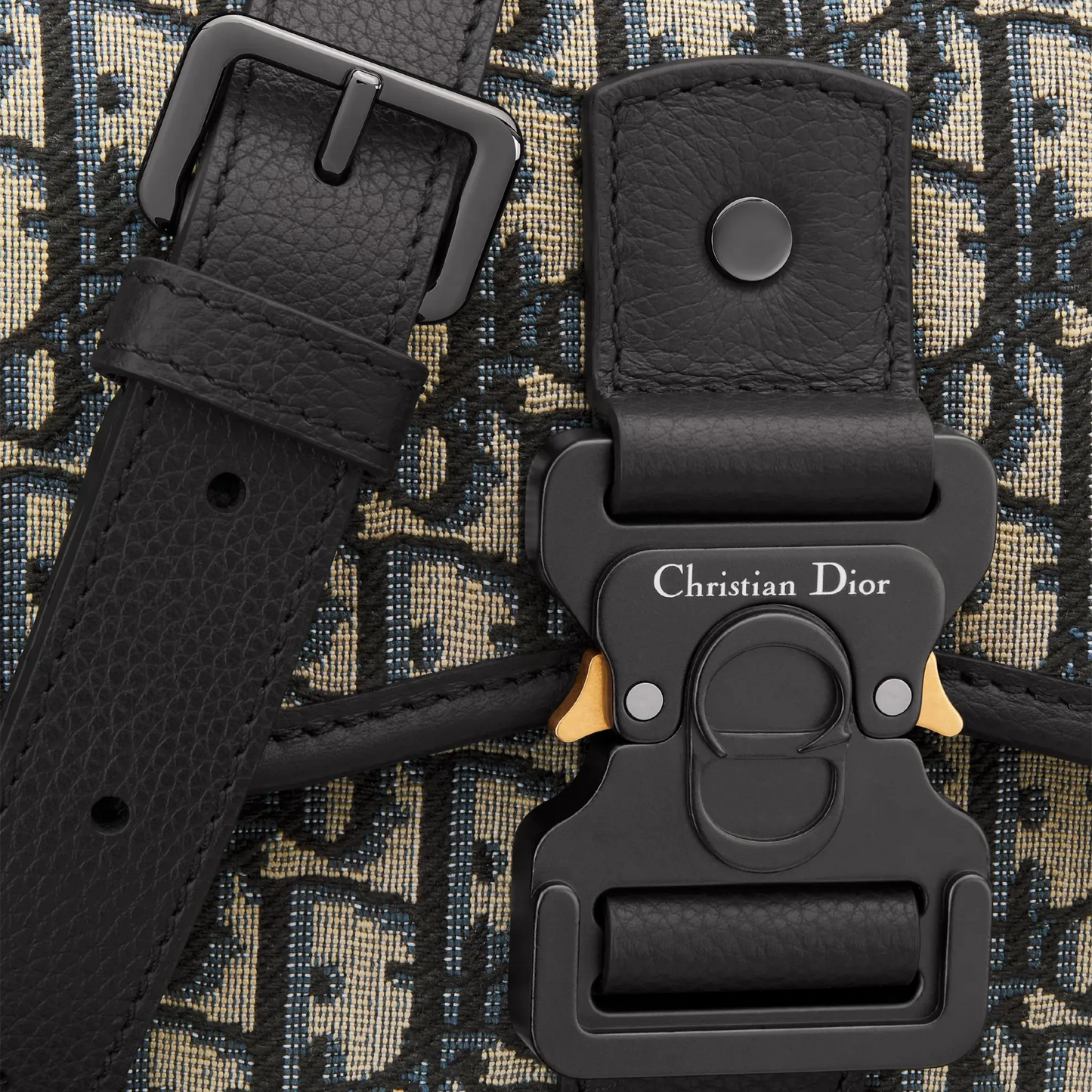 Dior Oblique Jacquard Mini Gallop Beige Bag With Strap