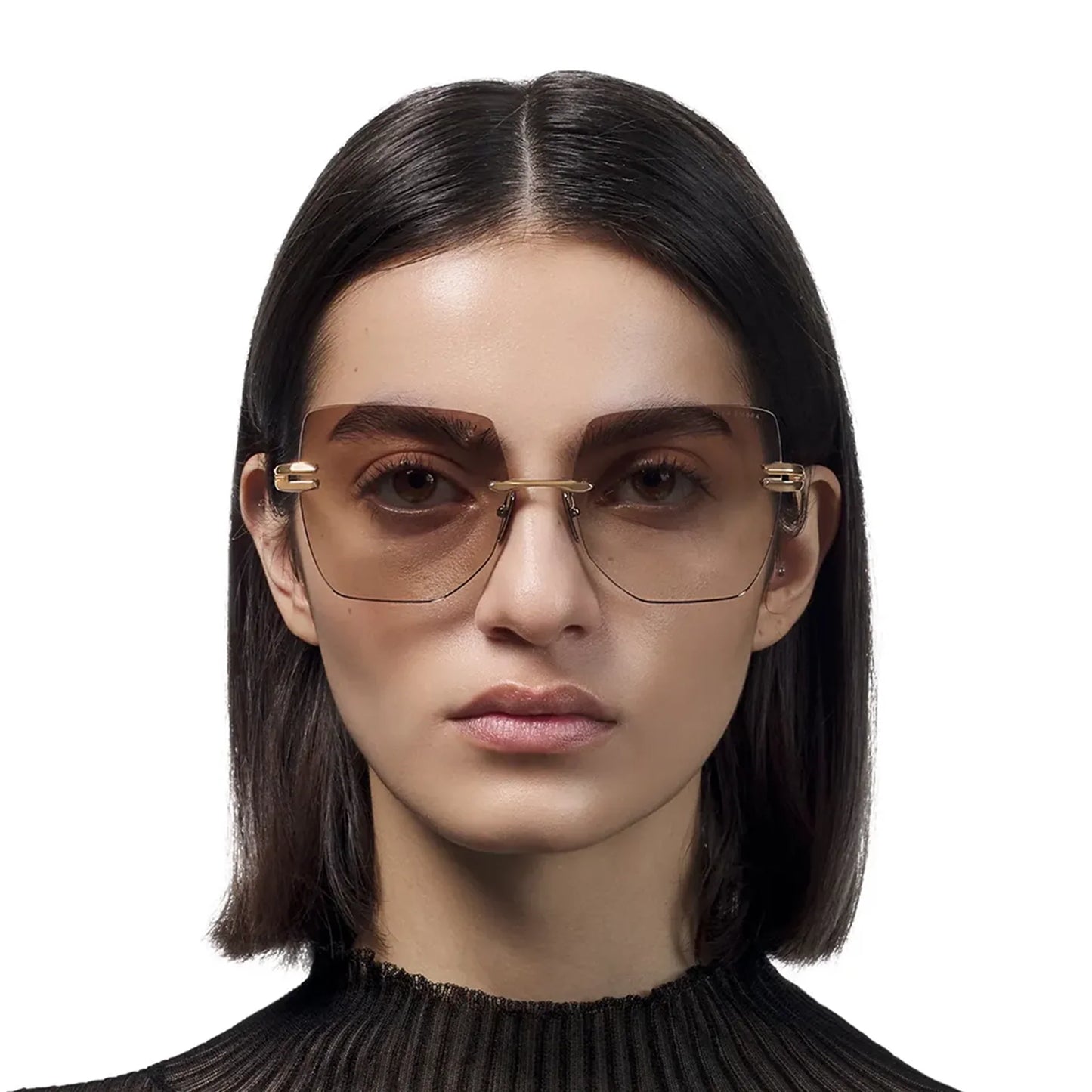 Dita Eyewear Embra Brushed Rose Gold Silver Sunglasses