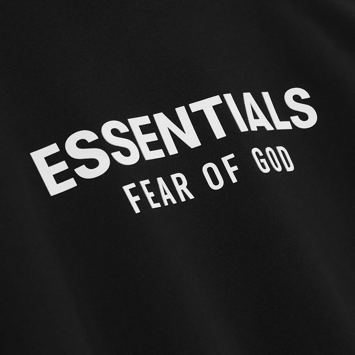 Fear Of God Essentials Classic Jet Black Hoodie (SS25)