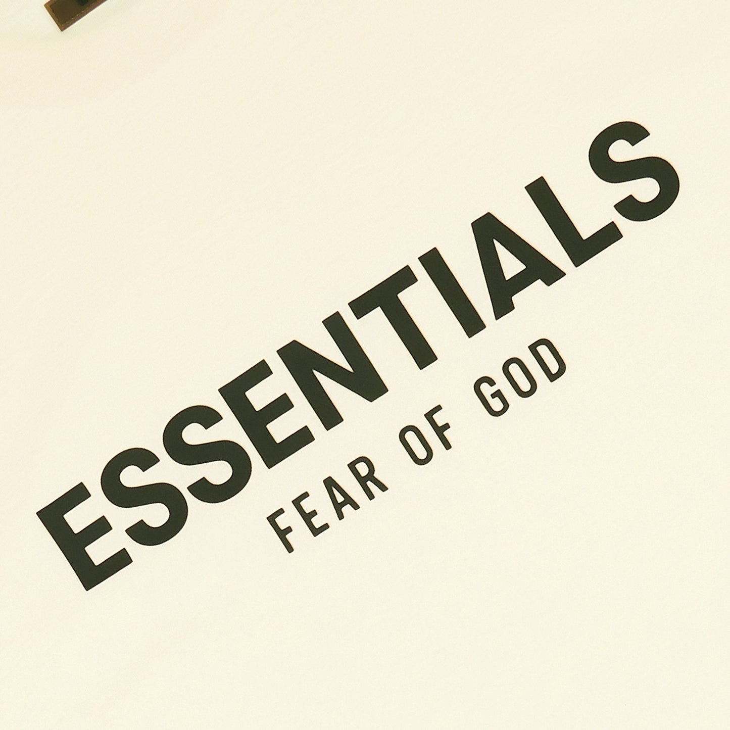 Fear Of God Essentials Reverse Logo Buttercream T Shirt (SS21)
