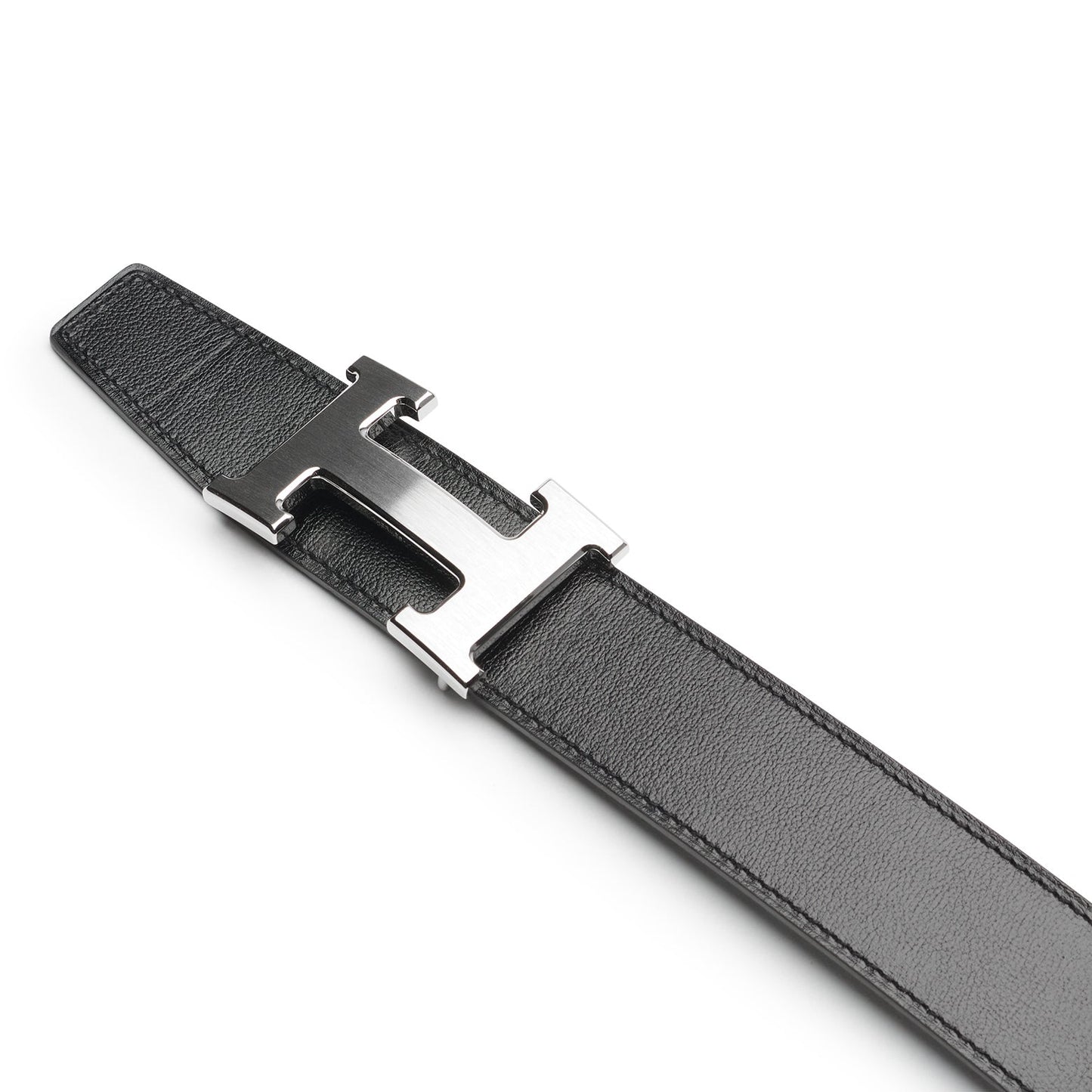 Hermès Paris H Buckle & Reversible Leather Strap 32mm Belt Noir Étain