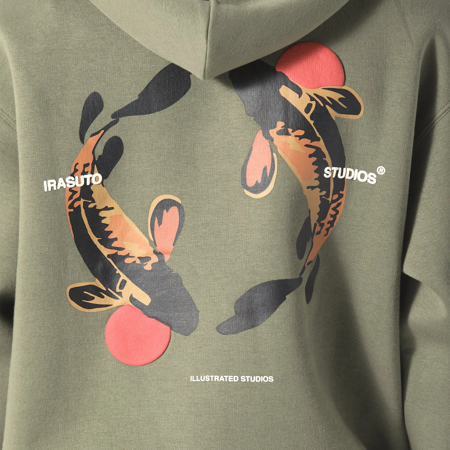 Irasuto Studios Koi Khaki Hoodie