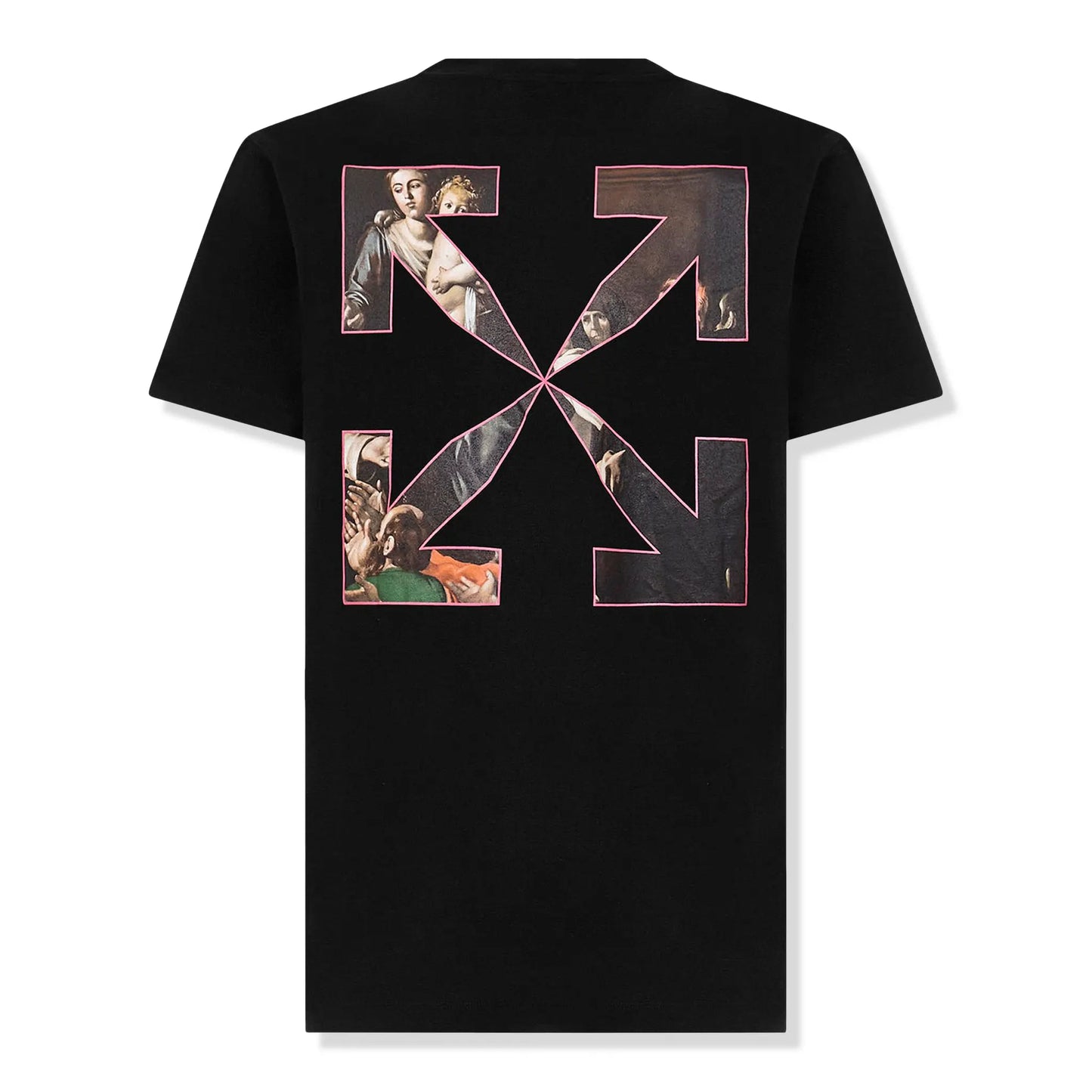 Off-White Slim Fit Caravaggio Painting Black T Shirt