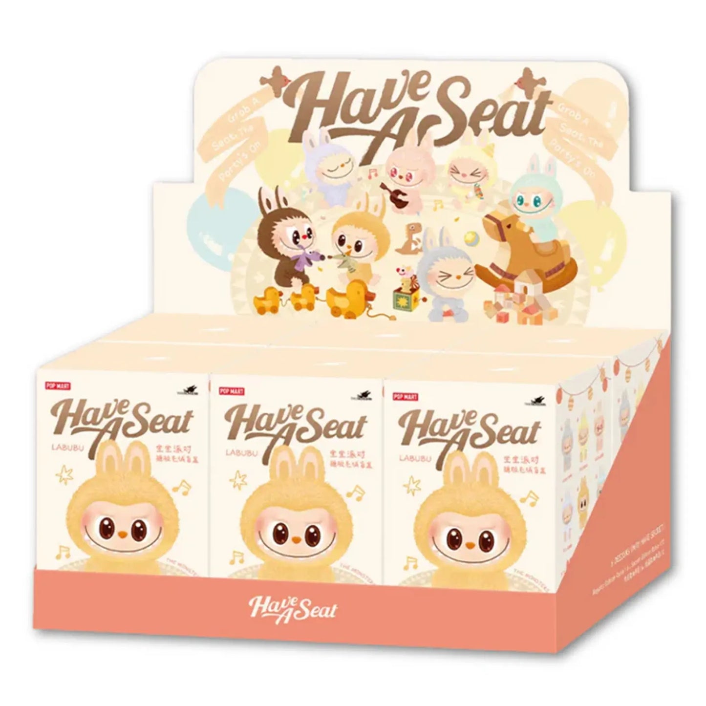 Pop Mart Labubu The Monsters Have a Seat Vinyl Plush Blind Box (Case of 6)