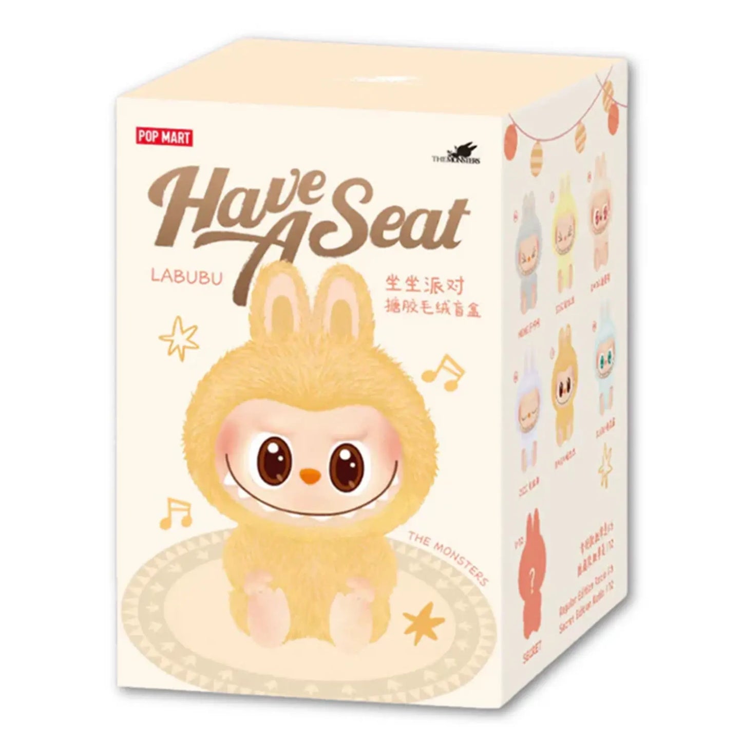 Pop Mart Labubu The Monsters Have a Seat Vinyl Plush Blind Box (Single)