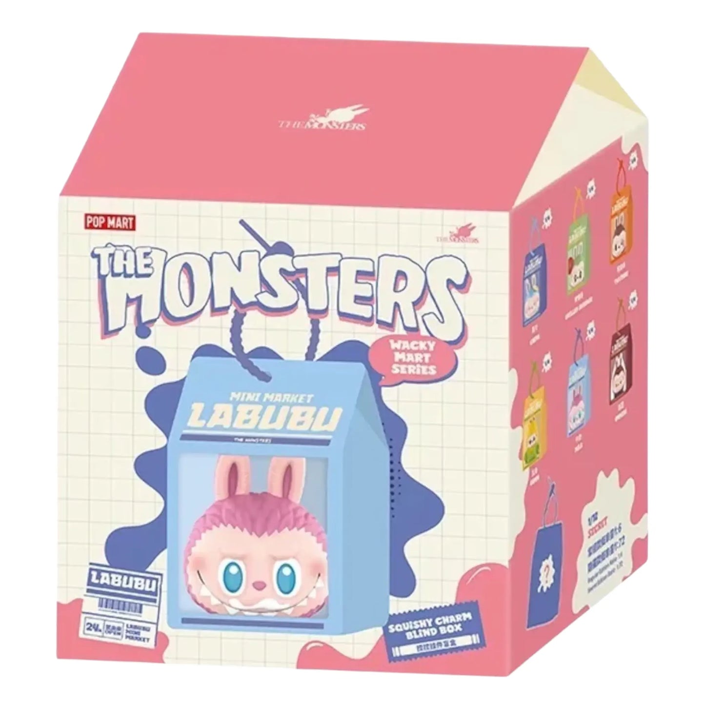Pop Mart Labubu The Monsters Wacky Mart Series Squishy Charm Blind Box (Single)