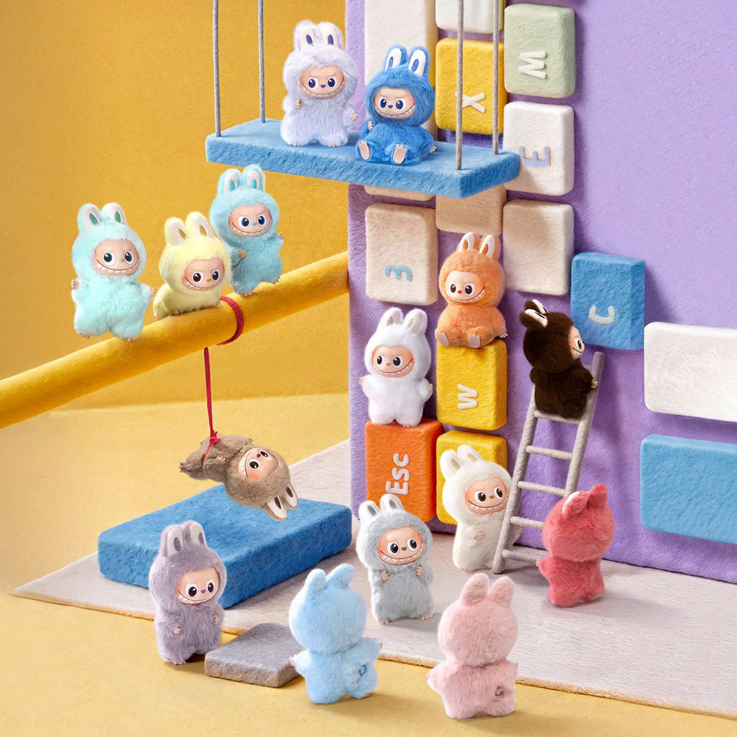 Pop Mart Labubu The Monsters Pin for Love Series Vinyl Plush Pendant Blind Box (A-M) (Single)