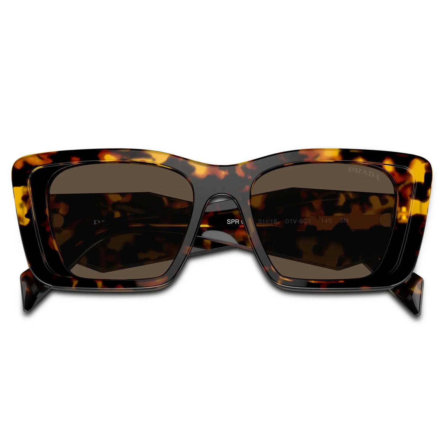 Prada PR 08YS 01V8C1 Havana Honey Sunglasses