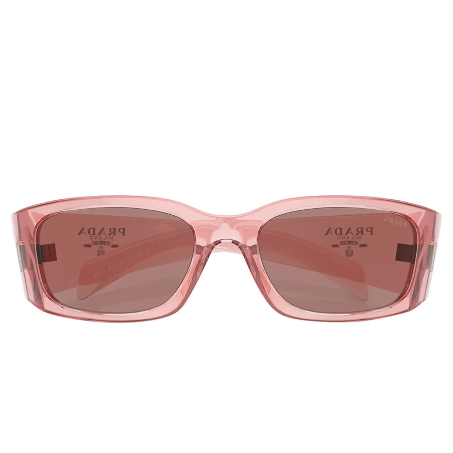 Prada PR A14S 19Q10D Transparent Peach Sunglasses