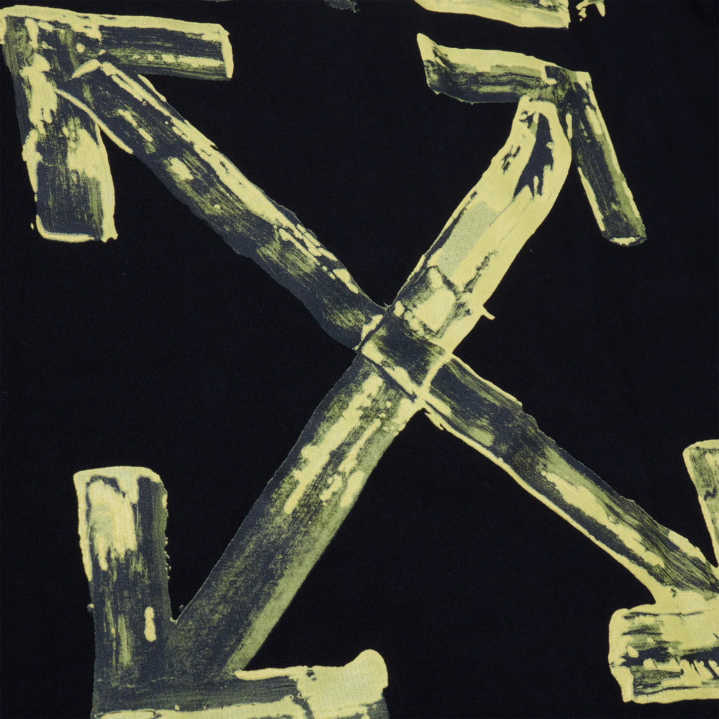 Preloved - Off-White Acrylic Arrows Black Multi-Strings Hoodie