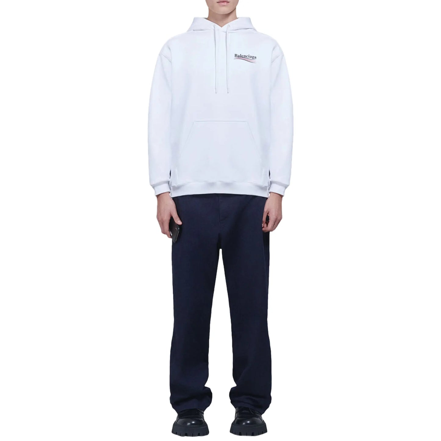 Preloved - Balenciaga Political Campaign Logo White Hoodie