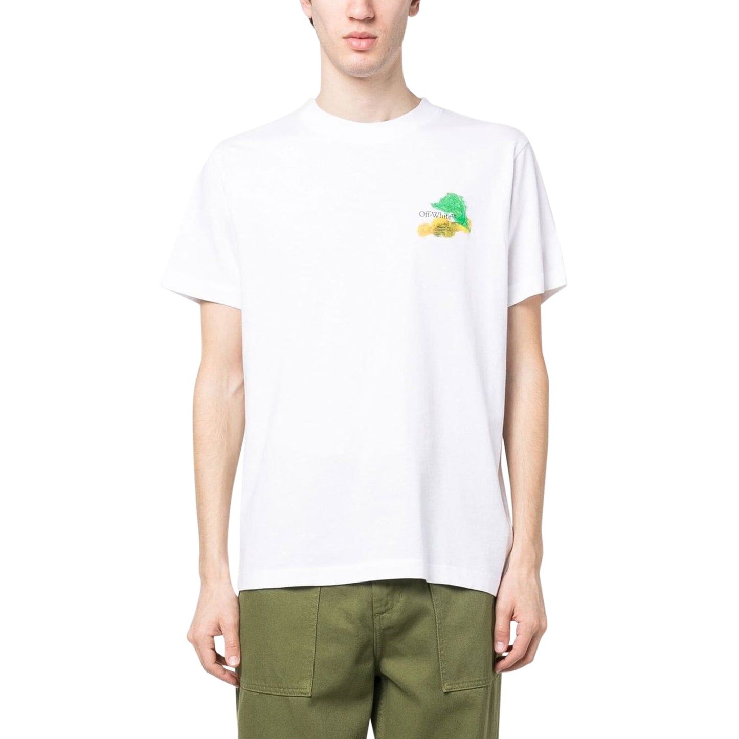 Preloved - Off-White Brush Arrows White Multicolour T Shirt