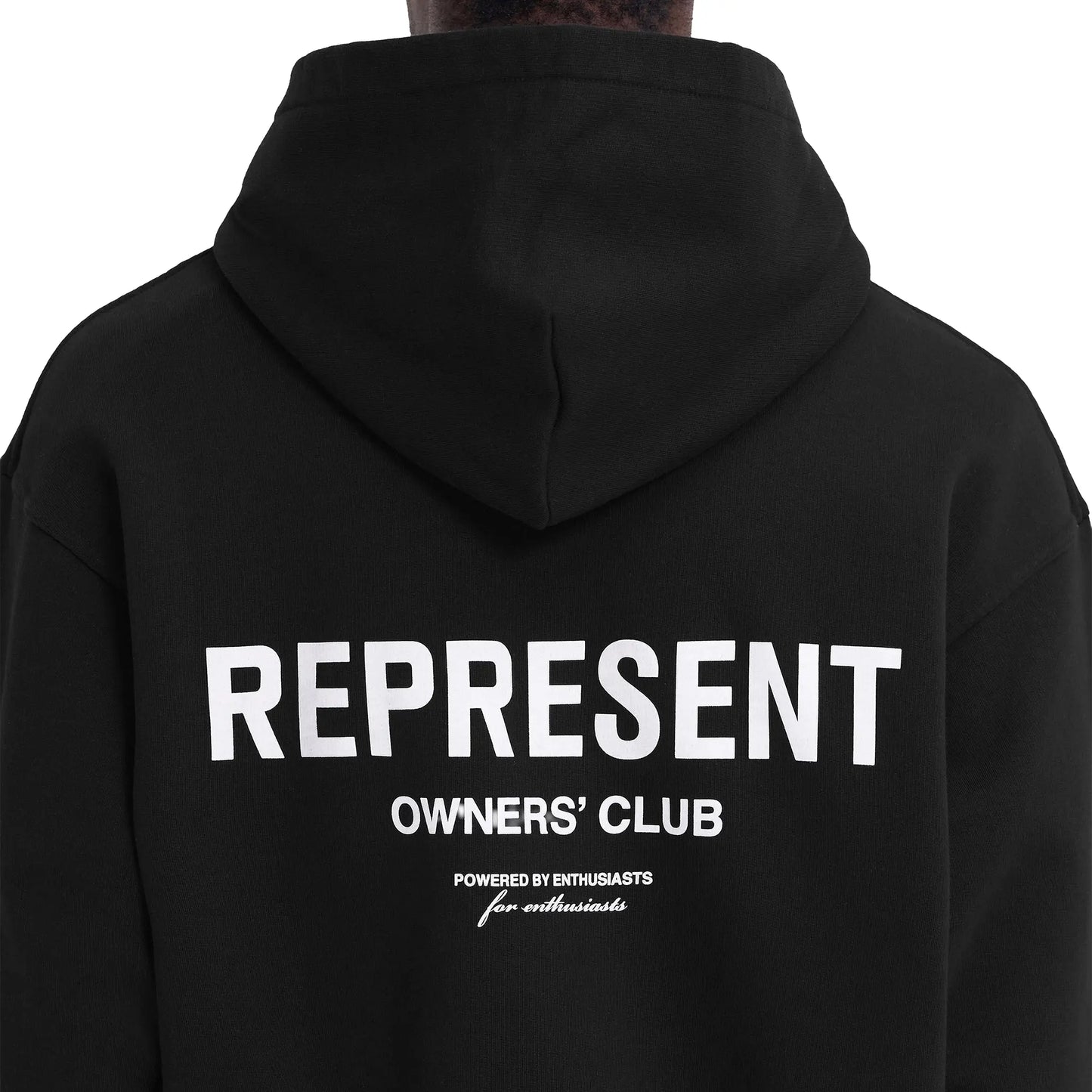 Represent Owners Club Zip-Up Black Hoodie