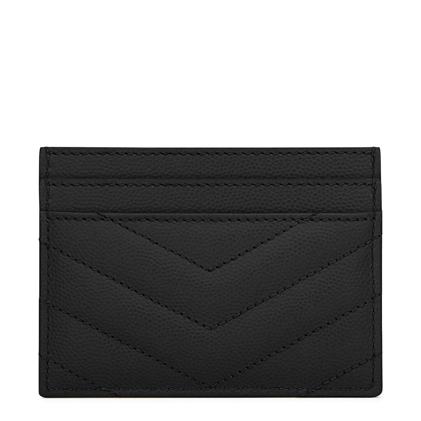Saint Laurent Cassandre Matelassé Black Card Case