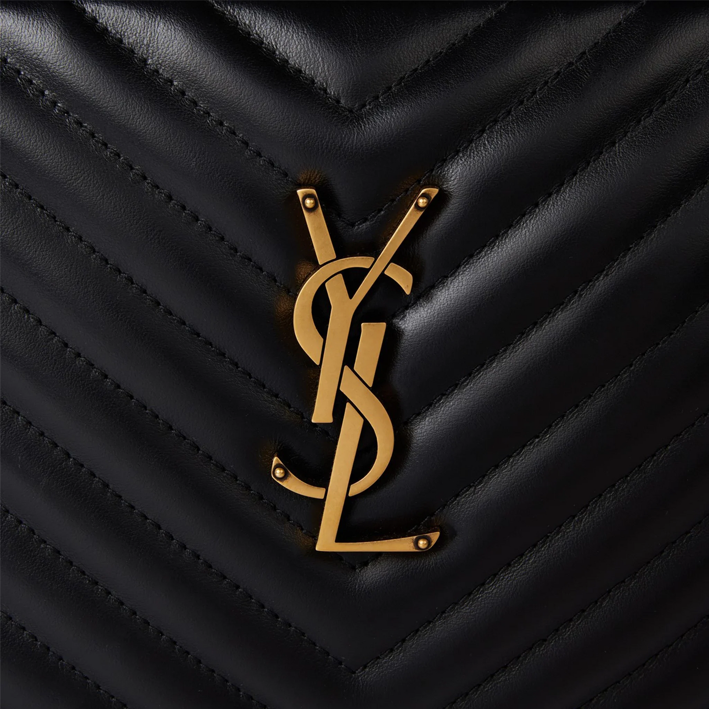 Saint Laurent Quilted Leather Lou Black Camera Bag