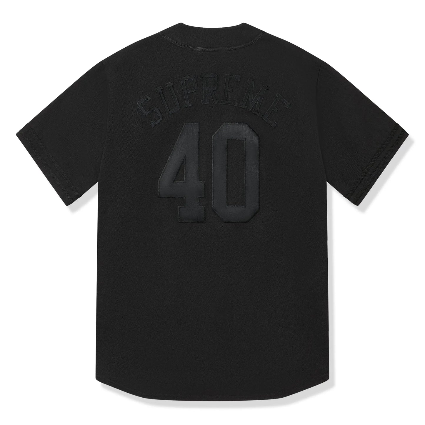 Supreme 40 Acres Twill Baseball Black Jersey