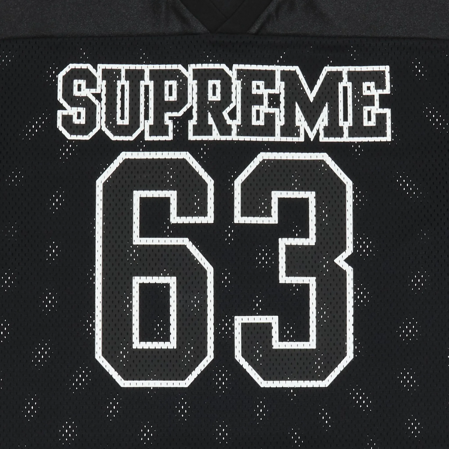 Supreme Bones Black Football Jersey