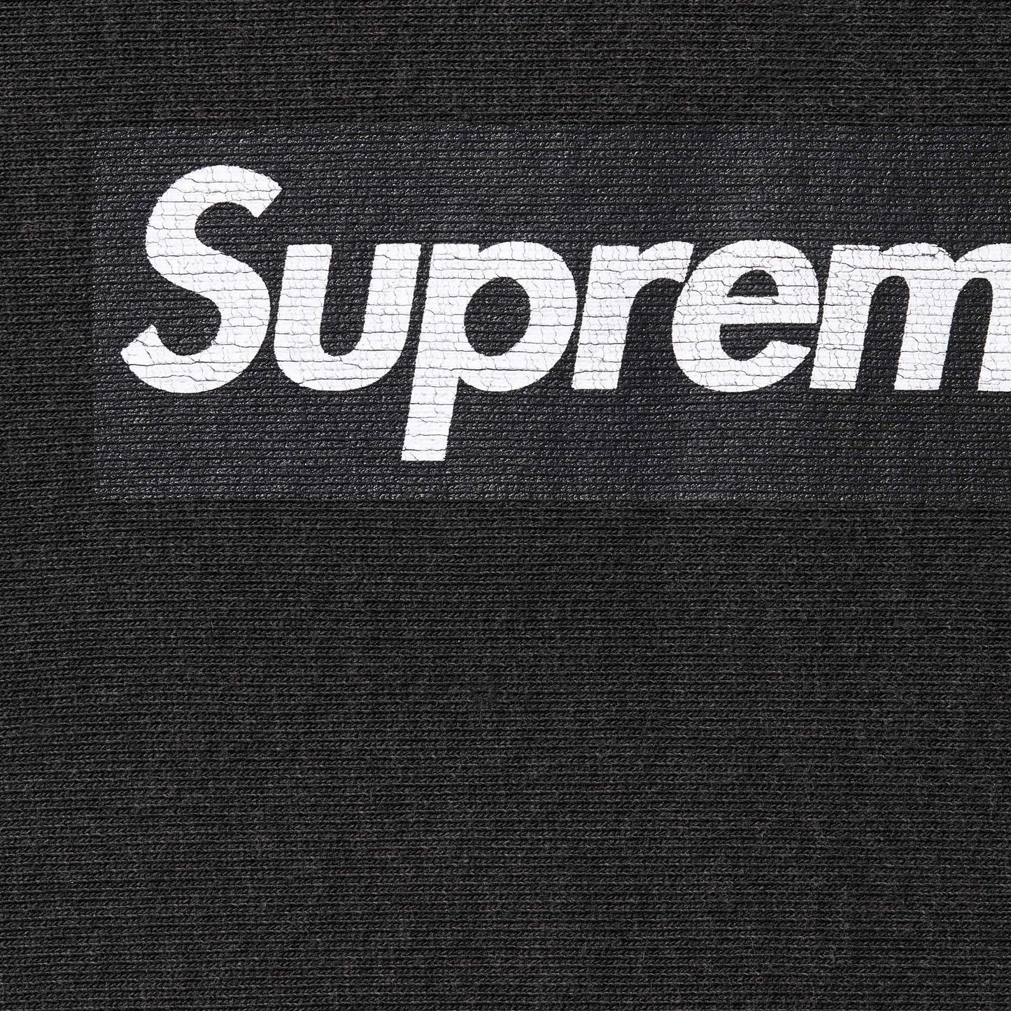 Supreme Washed Box Logo Black Crewneck