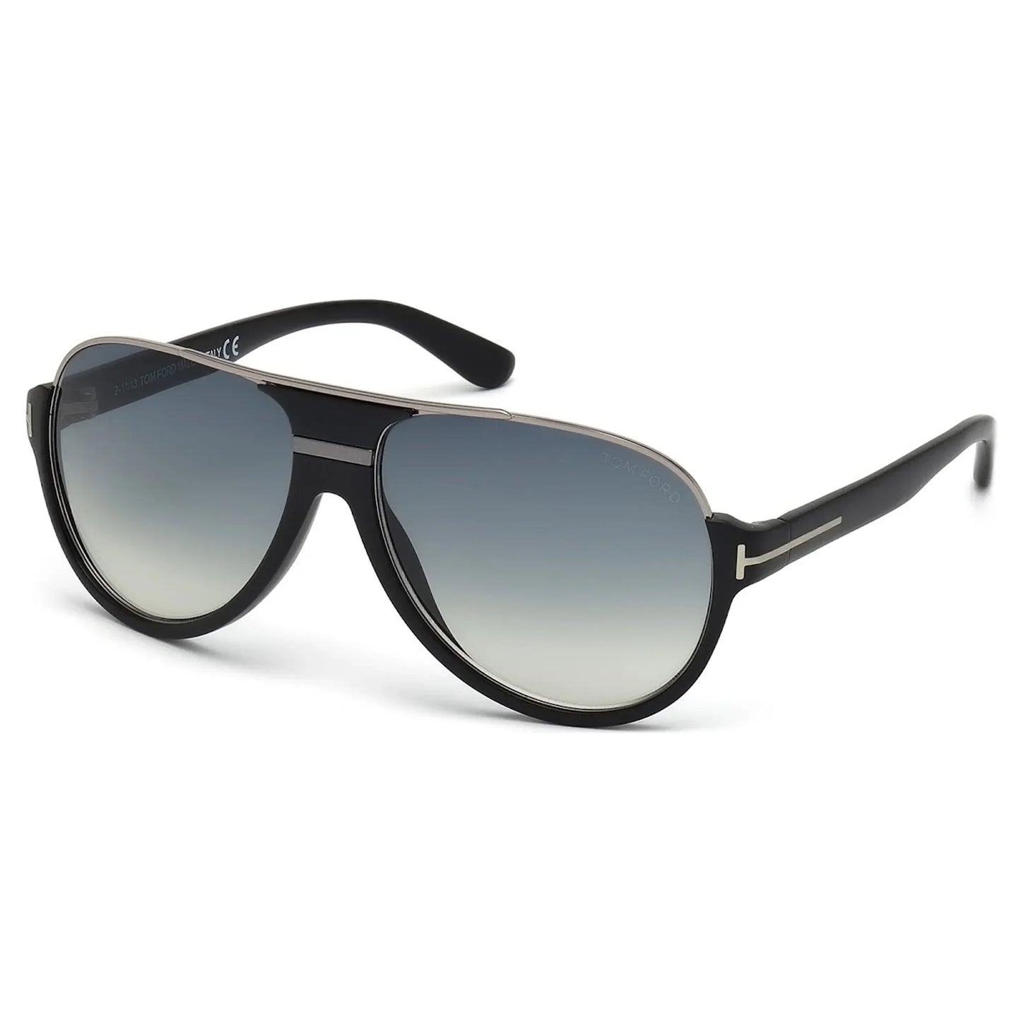 Tom Ford Dimitry FT0334 02W 59 Black Blue Sunglasses