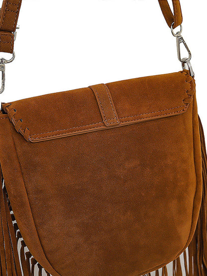 Vintage Bohemian Tassel Suede Shoulder Bag