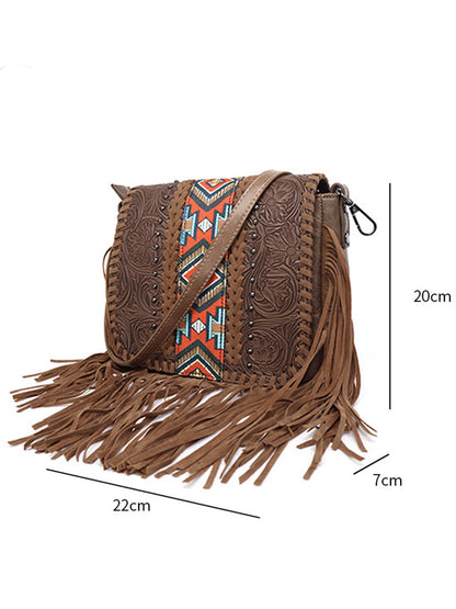 Bohemian Ethnic Style Tassel PU Bag