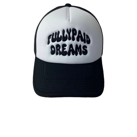 Fully Paid Dreams White Black Cap