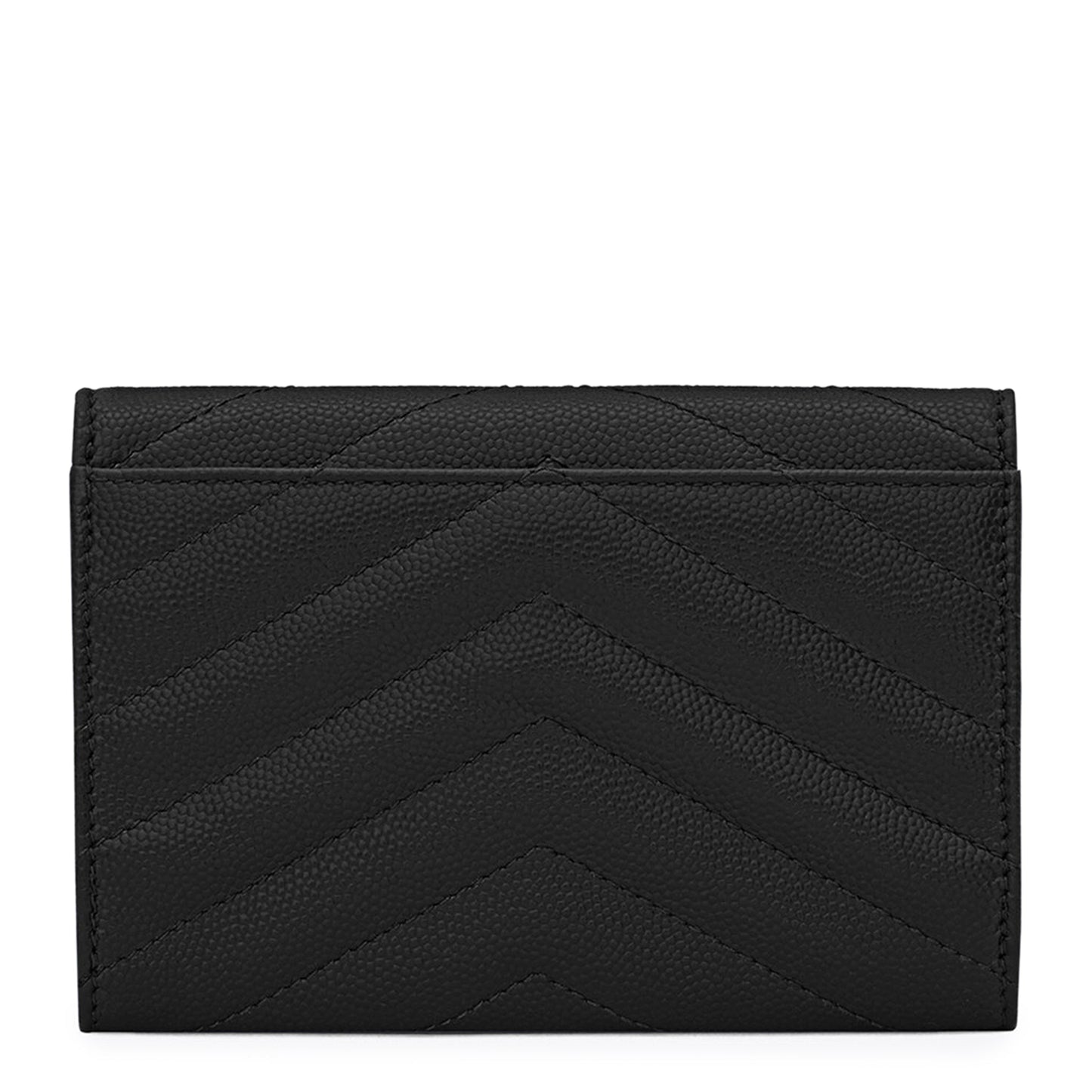 Saint Laurent Cassandre Matelasse Small Black Envelope Wallet