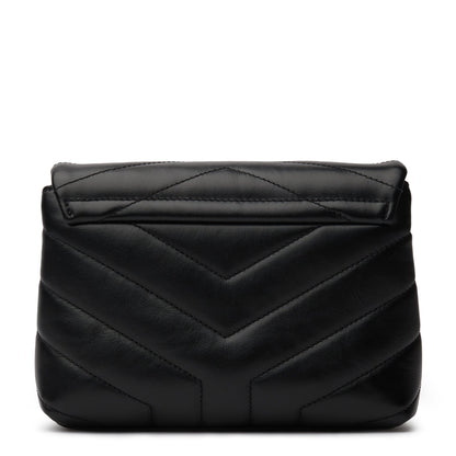 Saint Laurent LouLou Toy Quilted "Y" Leather Black Shoulder Strap Bag