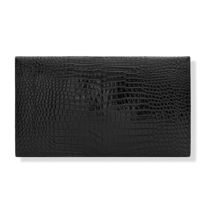 Saint Laurent Uptown Crocodile Embossed Pouch