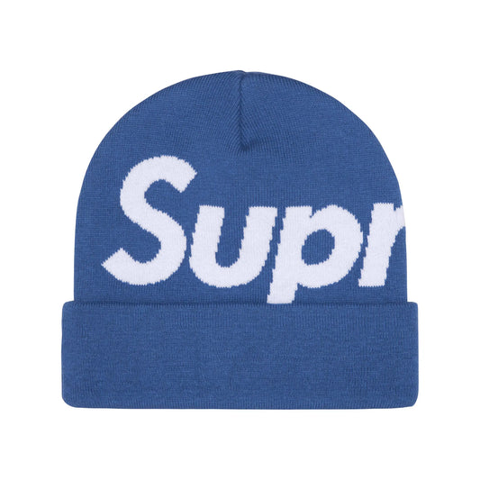 Supreme Big Logo Beanie Blue (FW24)