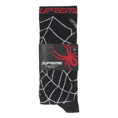 Supreme Spyder Crew Socks (1 Pack) Black