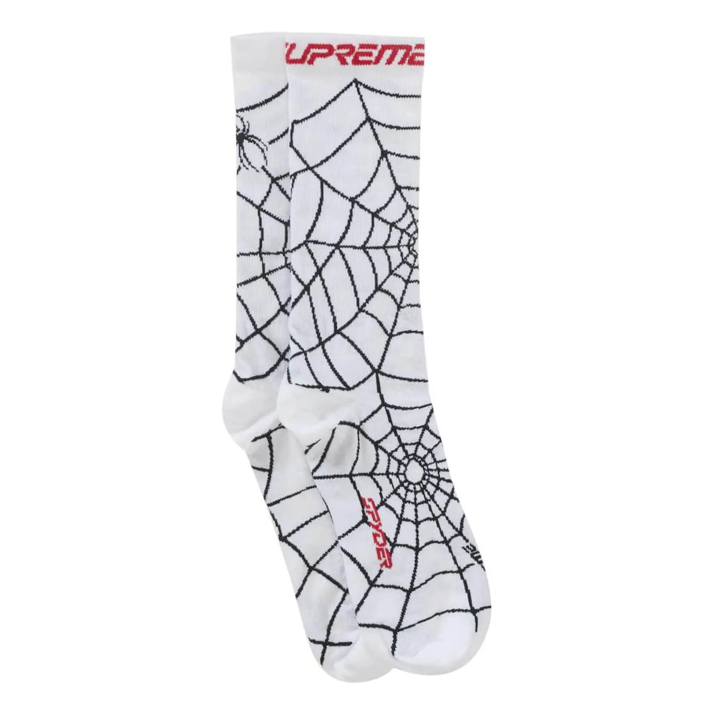 Supreme Spyder Crew Socks (1 Pack) White