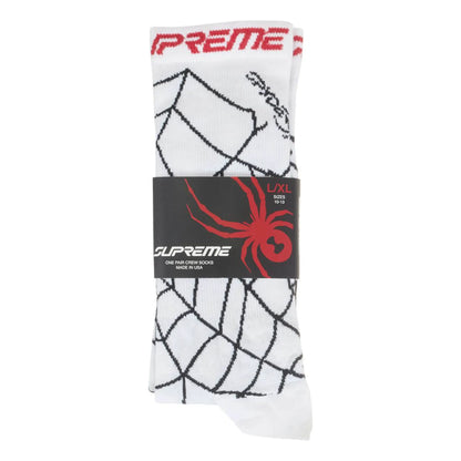Supreme Spyder Crew Socks (1 Pack) White